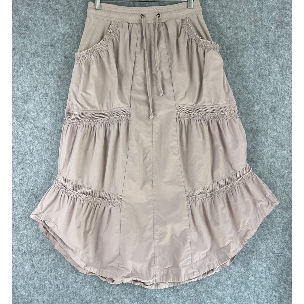 Anthropologie Daily Practice Utiliry Maxi Skirt Womens Small Pink Pocket Utility